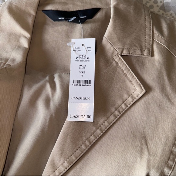 White House Black Market khaki blazer 4 - Picture 11 of 12